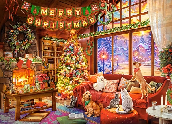 Christmas Evening With Pets, 300 Bitar Castorland
