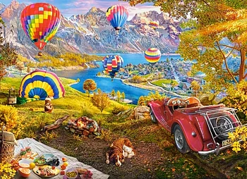 Hot Air Balloon Valley, 300 Bitar Castorland