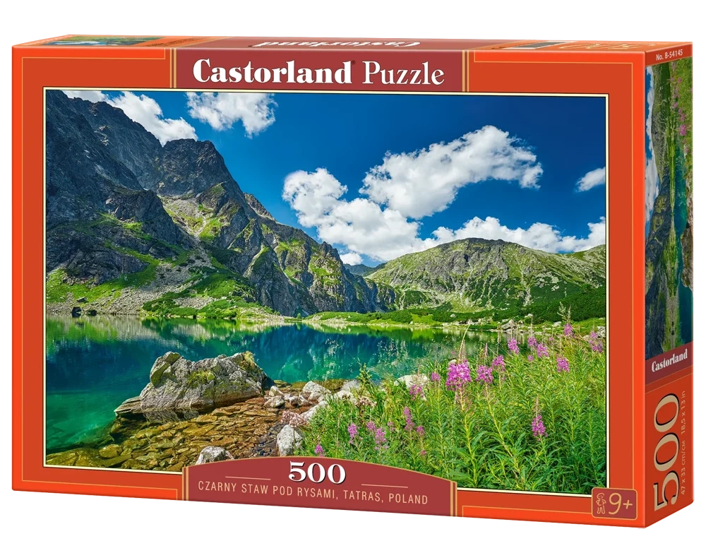 Czarny Staw Pod Rysami, Tatras, Poland, 500 Bitar Castorland - 2