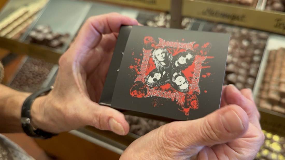 BLOODSTAIN – S/T BUNDLE (RED/BLACK INK SPOT LP + T-SHIRT + EXCLUSIVE BLOODSTAIN CHOCOLATE BOX) - 4