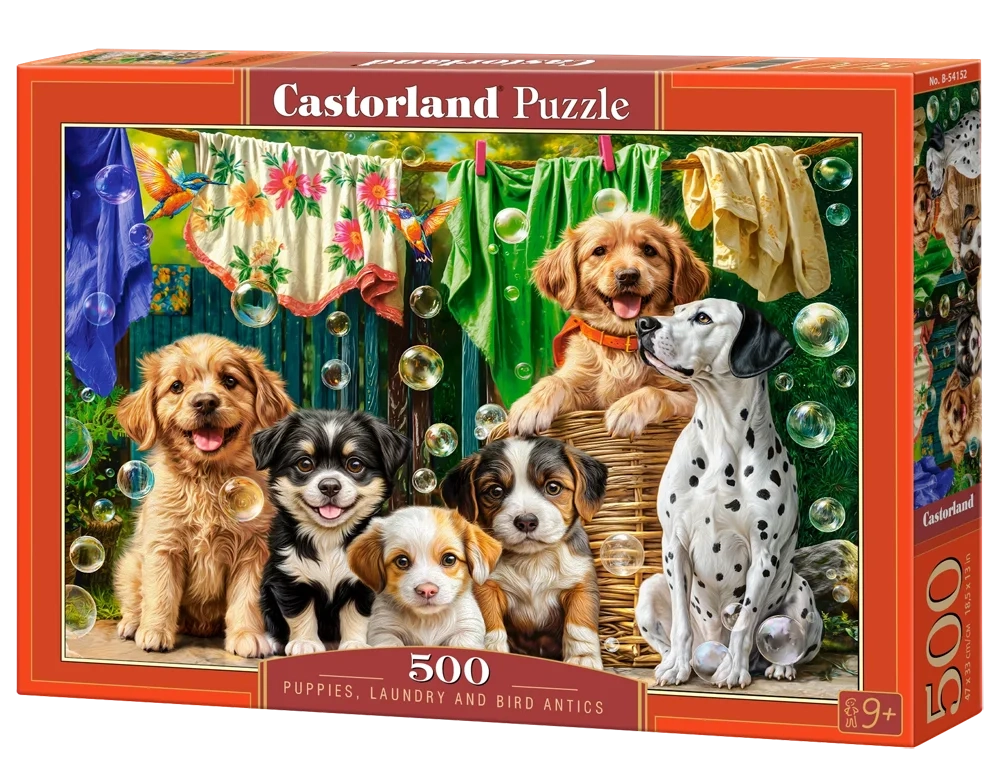 Puupies, Laundry and Bird Antics, 500 Bitar Castorland - 2