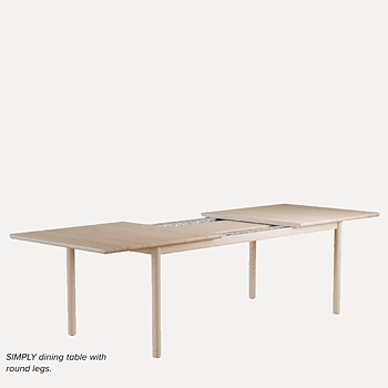 Simply Dining Table SDM-SDM2 - Rectangular Extendable  (Oak several choices) - Kristensen & Kristensen