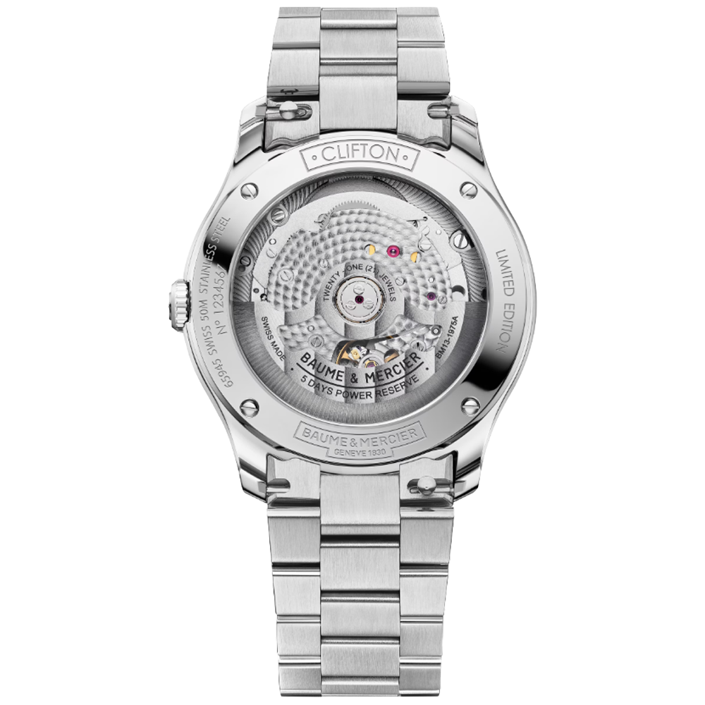 Baume & Mercier Clifton 39, 10870 Limited Edition MOA10870 baksida