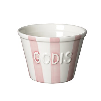 Bruka Design Stor Godisskål - Rosa Stripes