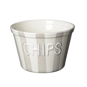 Bruka Design Chipsskål - Grå Stripes