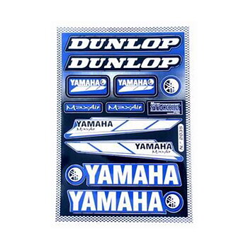 Falko Decal Sheet: Sponsored by Dunlop/Max Air/Yamaha (11 pieces)