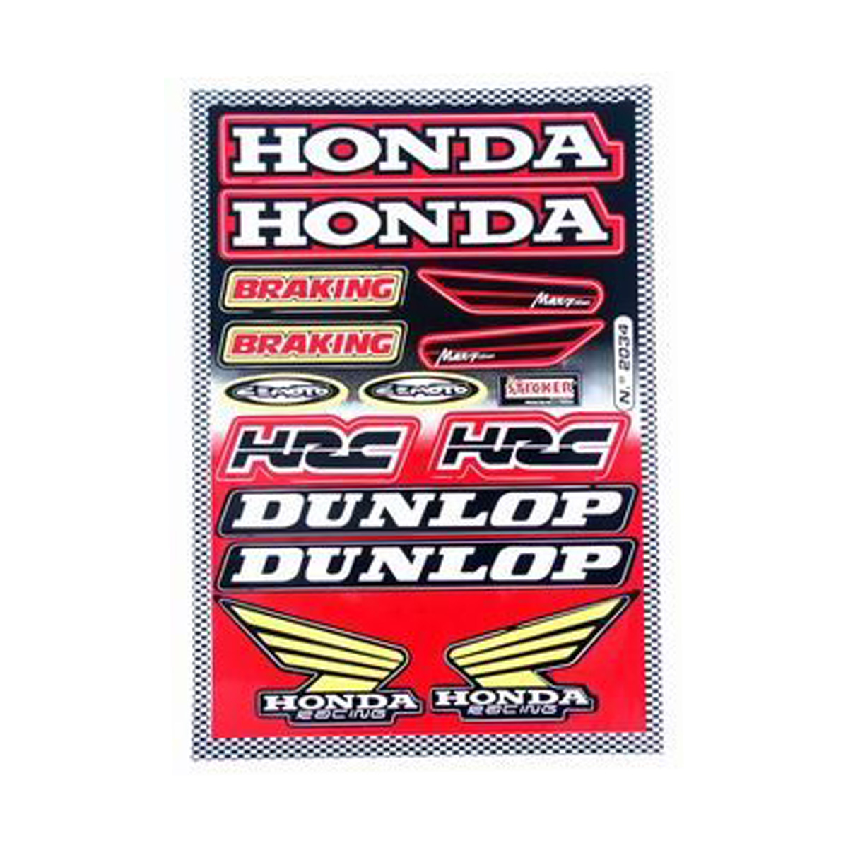 Dekalark Falko Sponsor Dunlop/HRC/Honda, 14 deler