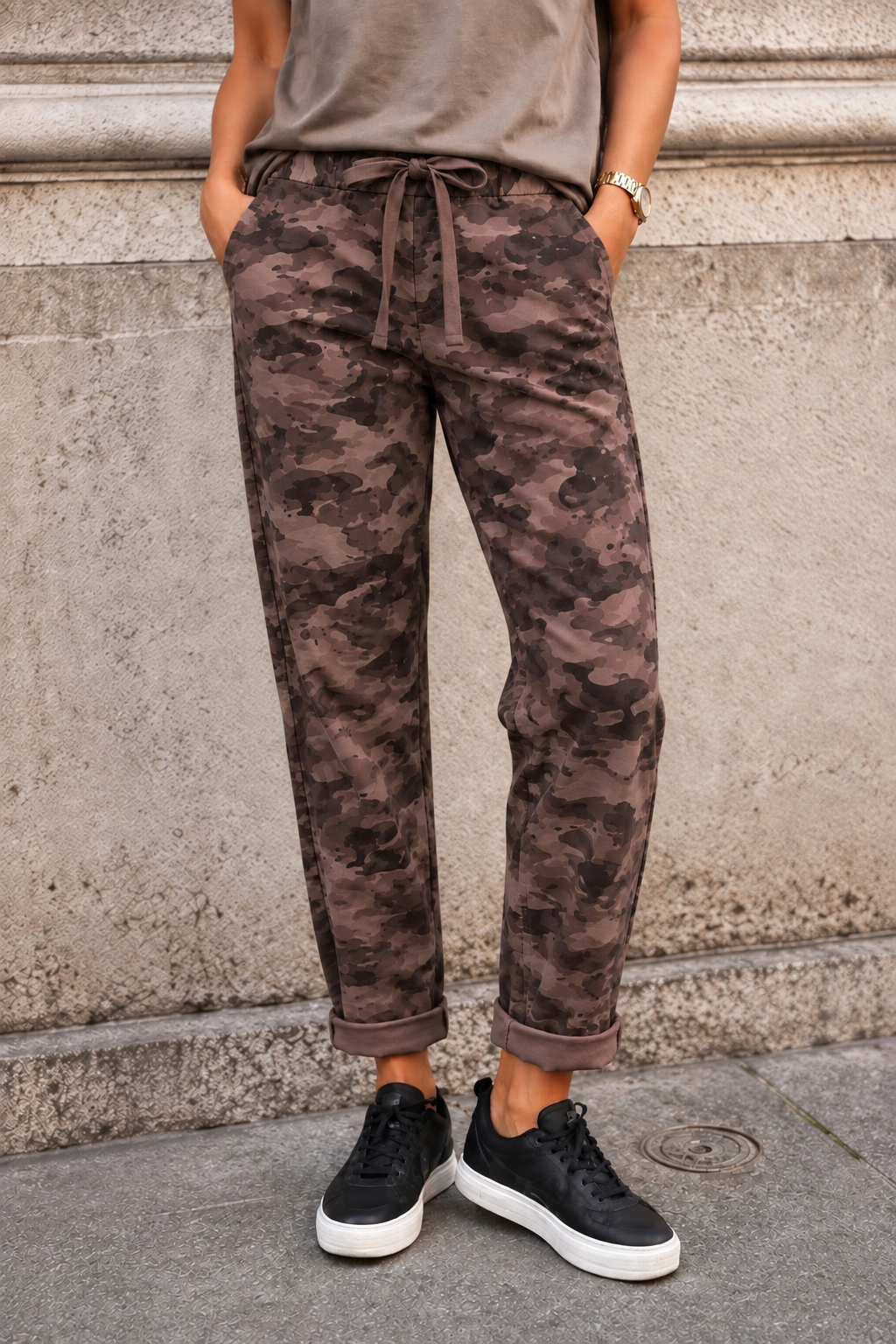 Max pants - Camo- brown