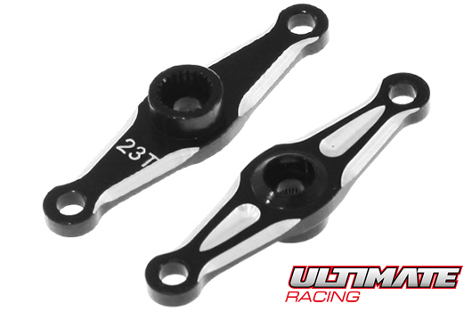 Ultimate Racing UR1804 Servo Arm - Aluminum - Double - 23T - Sanwa/Ko/JR (1 pc)