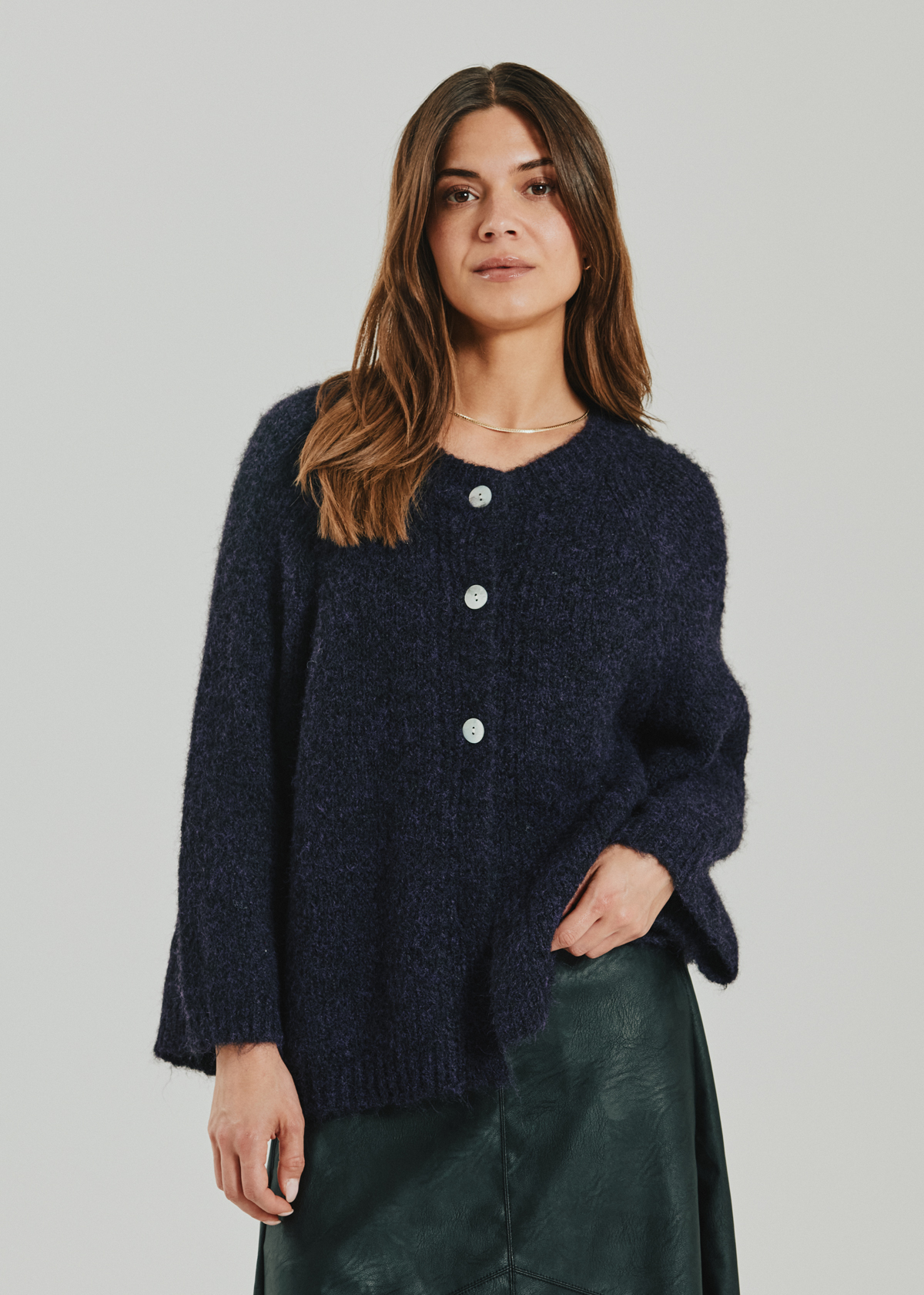 Lulu Cardigan - Nightshade Melange - 4