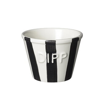 Bruka Design Dippskål - Svart Stripes
