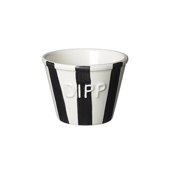 Bruka Design Dippskål - Svart Stripes