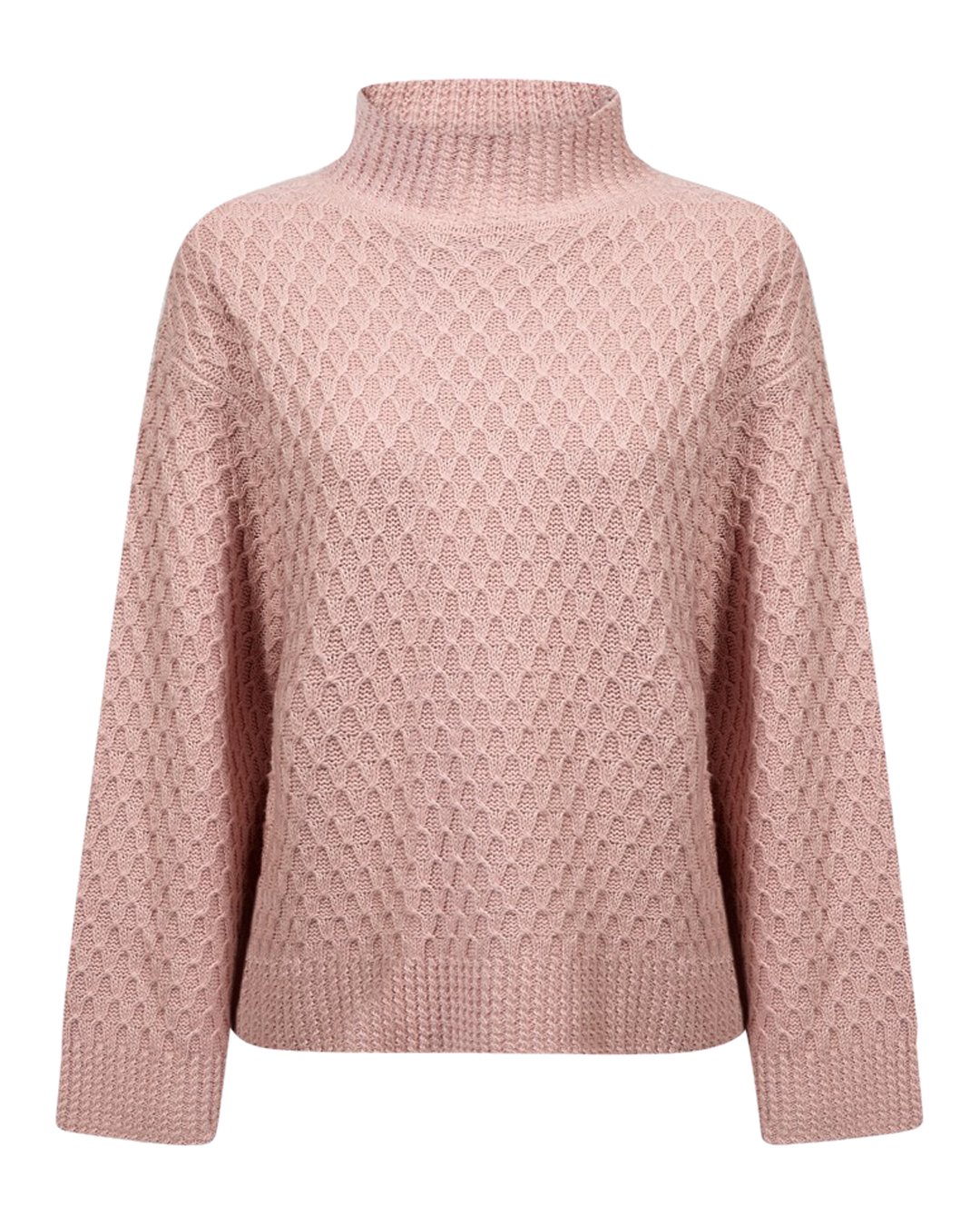 Polojumper mönsterstickad Cathy gammelrosa - 2