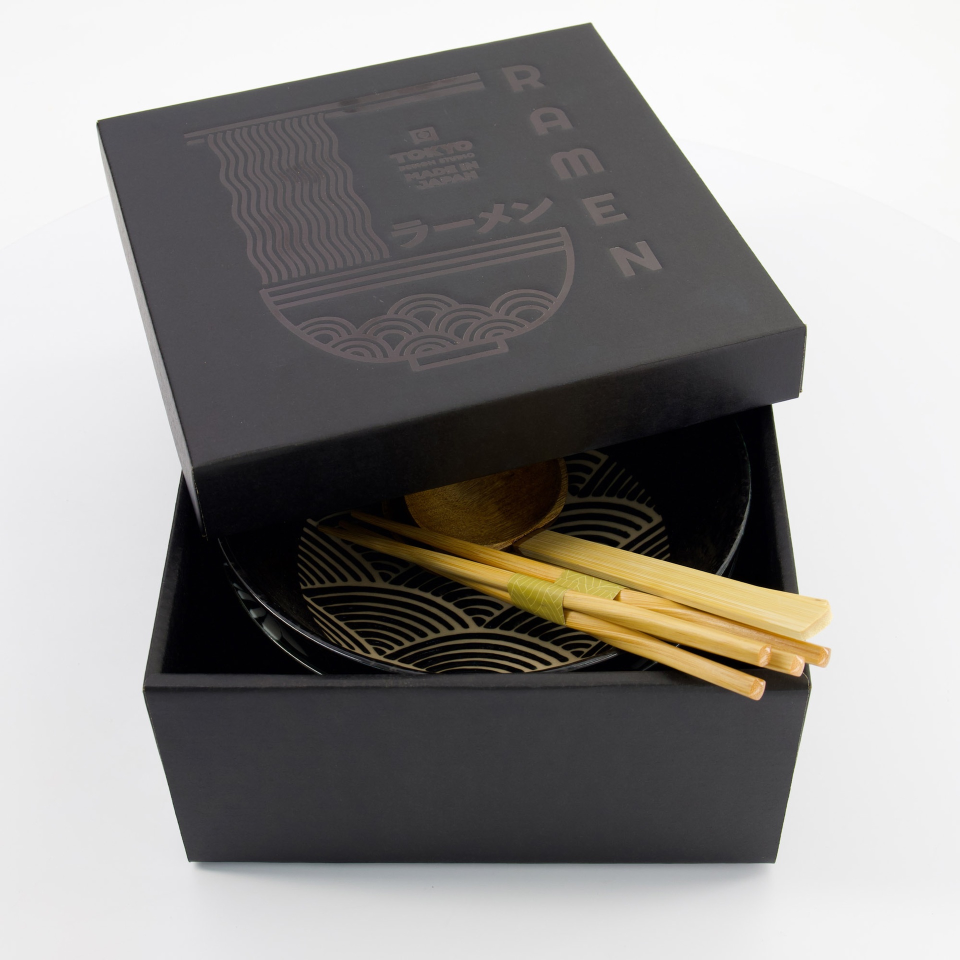 Tokyo Masamura Seikaiha  Presentset 6-delar Svart - 4
