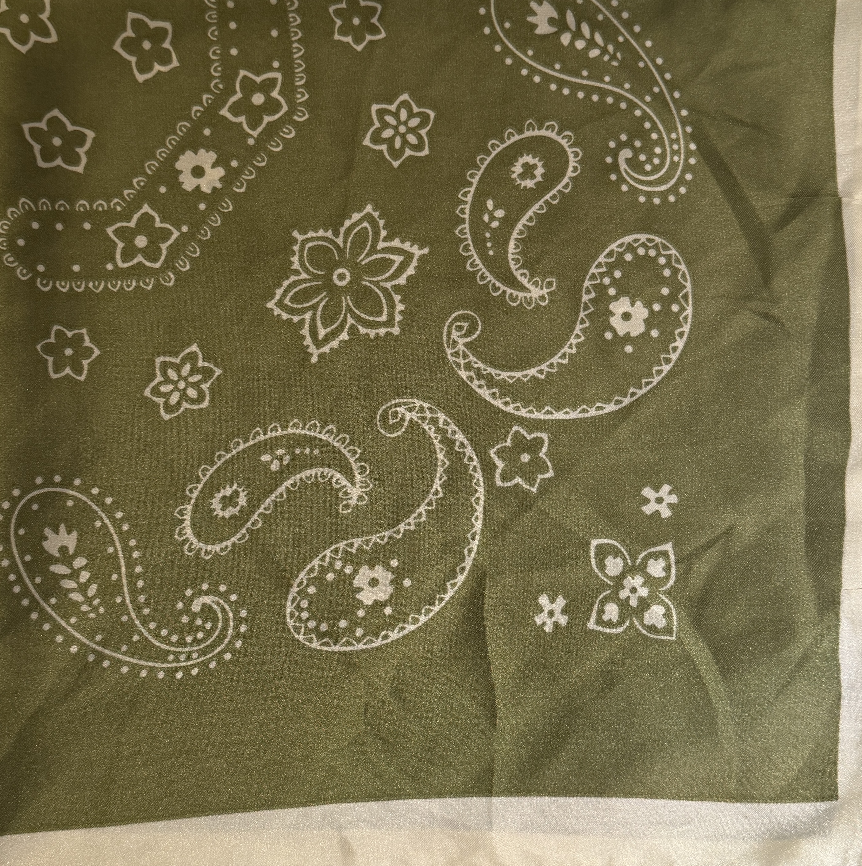 Scarf Mönstrad Grön/Vit - 3