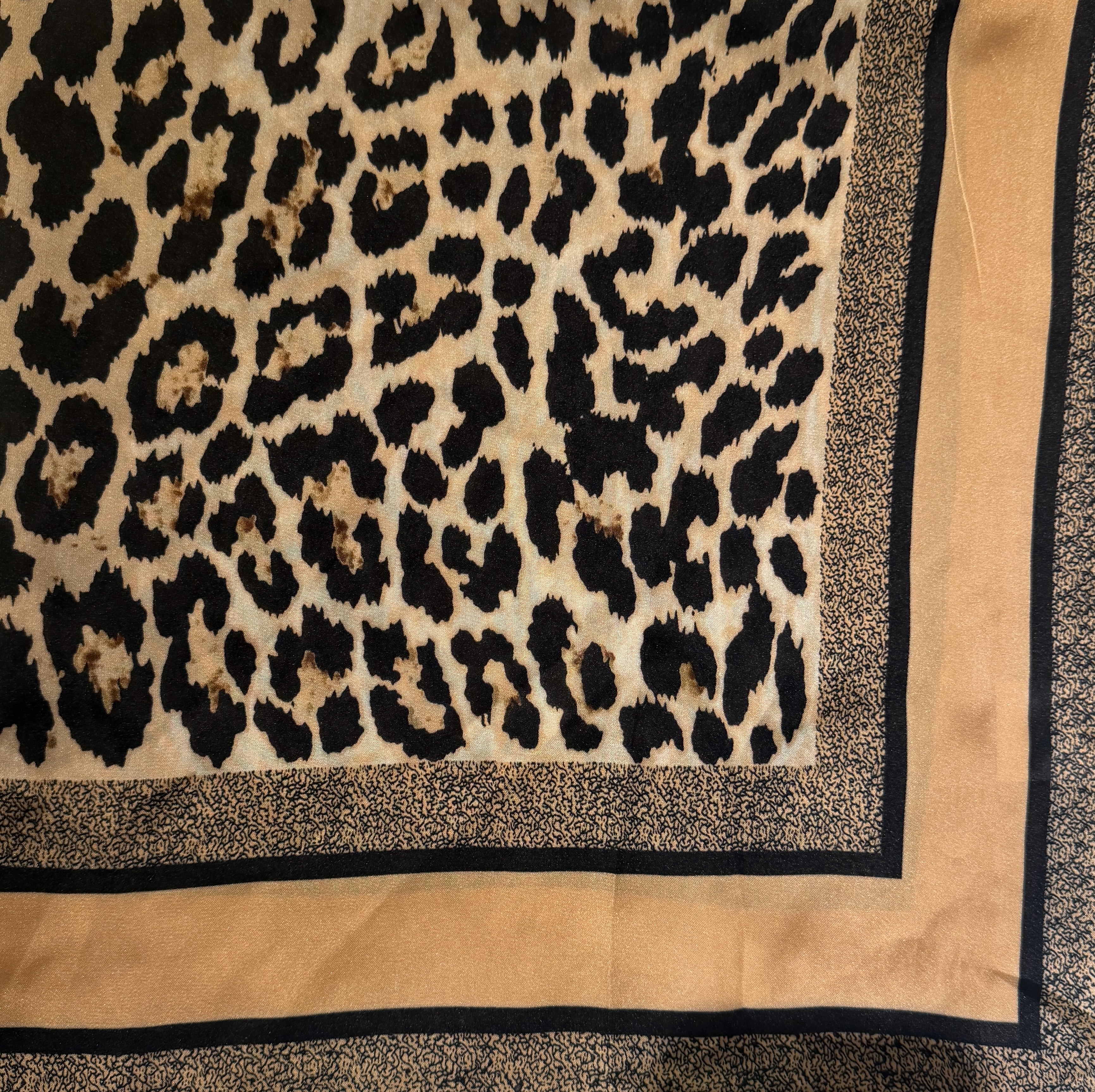 Scarf Leomönstrad/Brun/Beige - 3