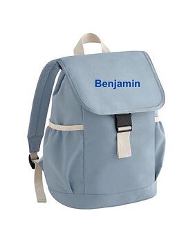 Barnryggsäck med namn - Dusty Blue