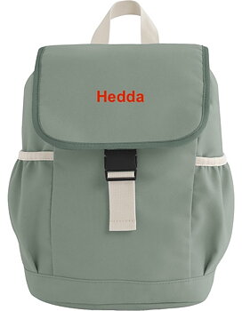 Barnryggsäck med namn - Dusty Green