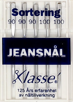 Symaskinsnålar Jeans  Mix 90-100 Passar alla hushållssymaskiner