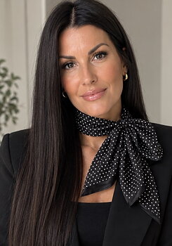 Scarf Prickig Svart/Vit