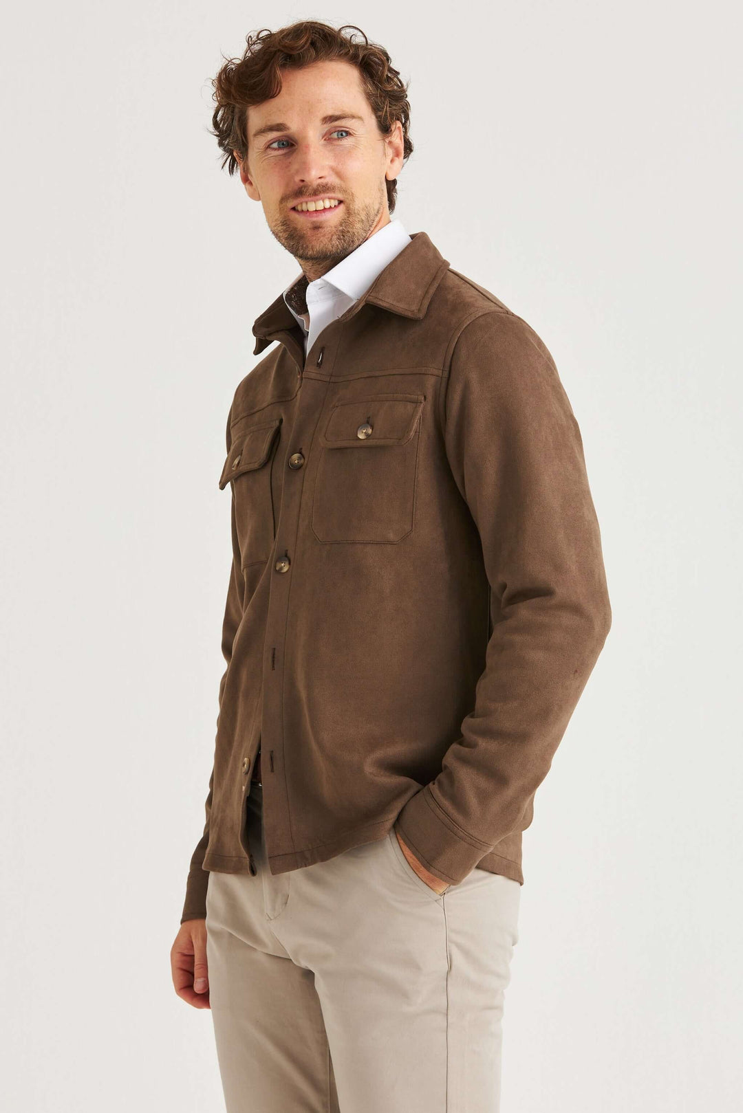  Overshirt brun från Peter Adams