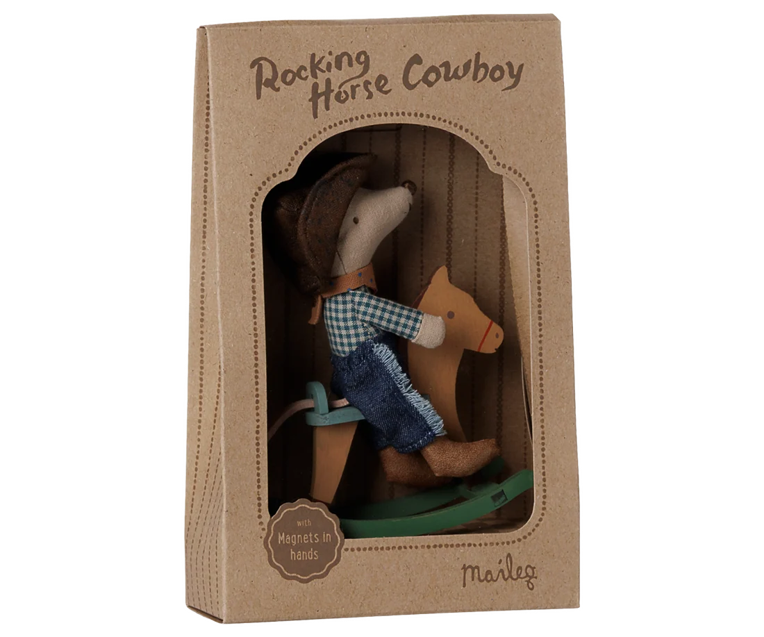 Maileg - Cowboymus på gunghäst, Lillebror - 5