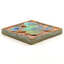 Gertrud Hertner (1960s) Wall Plaque with Colorful Fruit Decor 17 cm