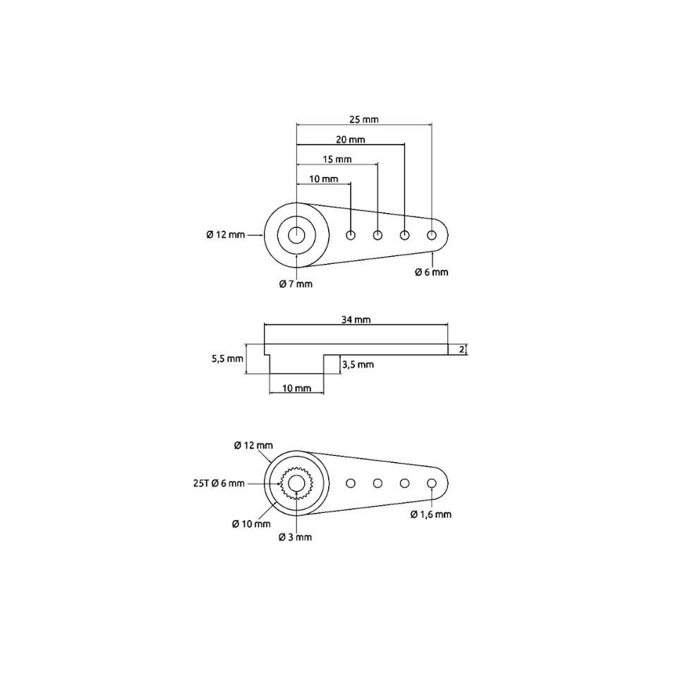 CHASERVO-Double Arm 0625.25T - 2