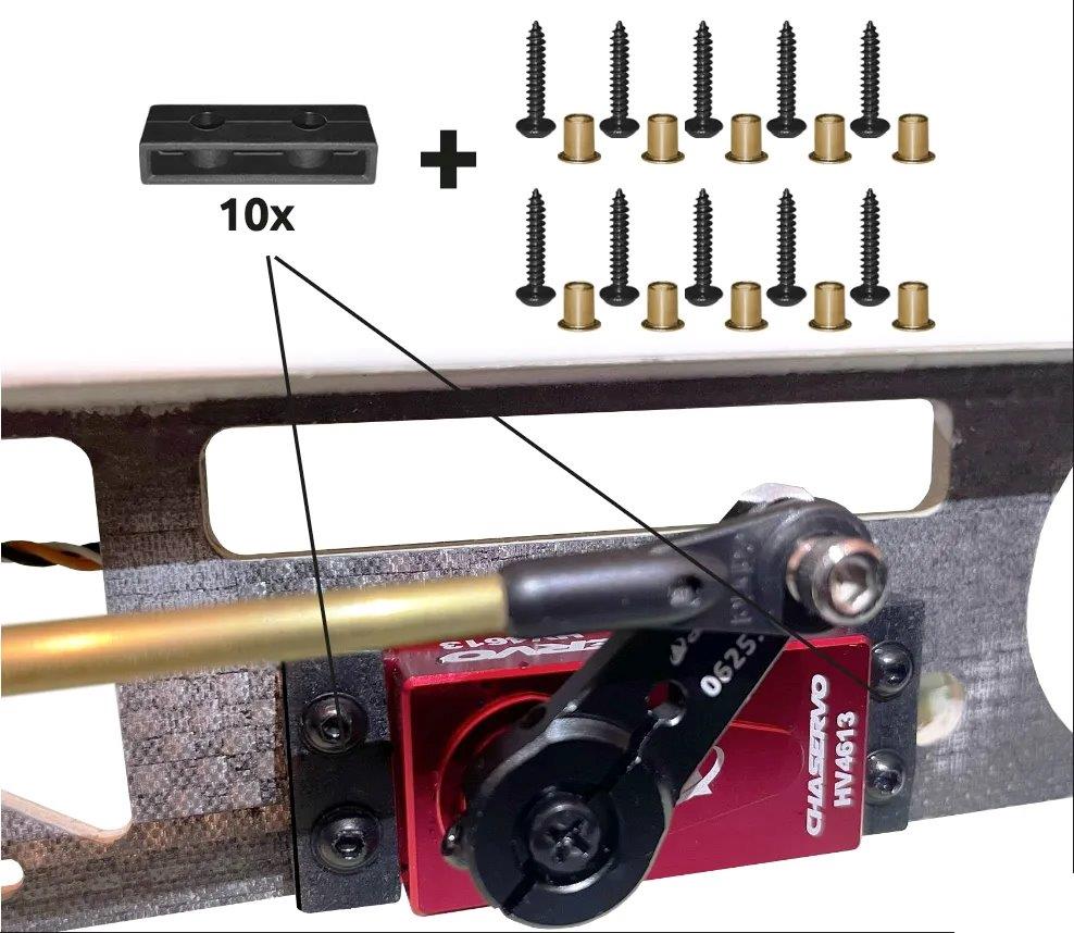 CHASERVO Servo mounting set (for 5 Servos) - 2