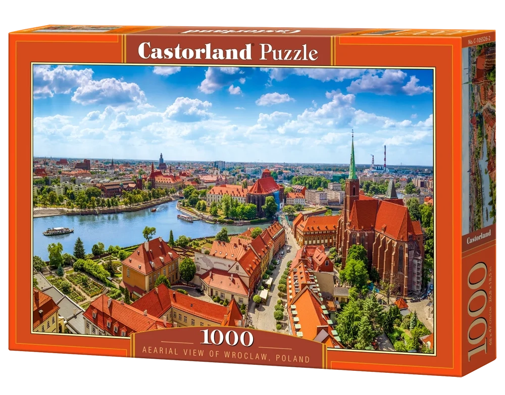 Aerial view of Wroclaw, Poland 1000 Bitar Castorland - 2