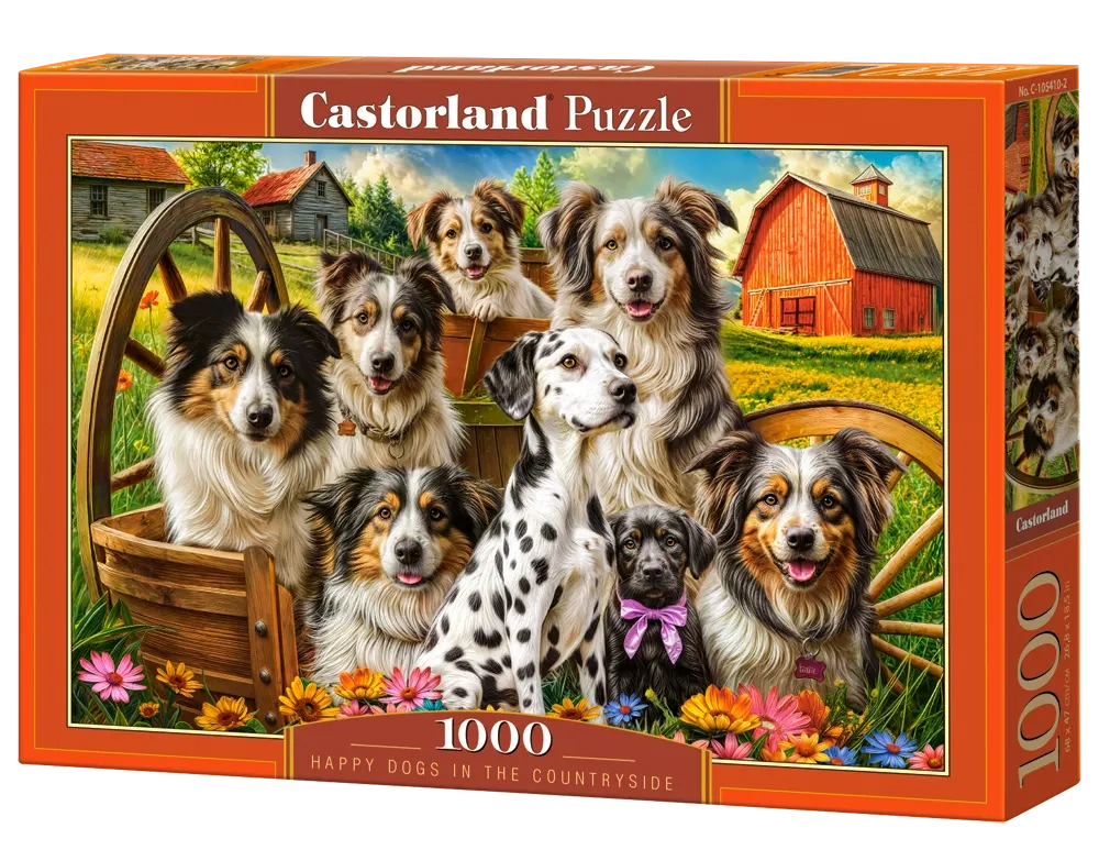 Happy Dogs in the Countryside, 1000 Bitar Castorland - 2