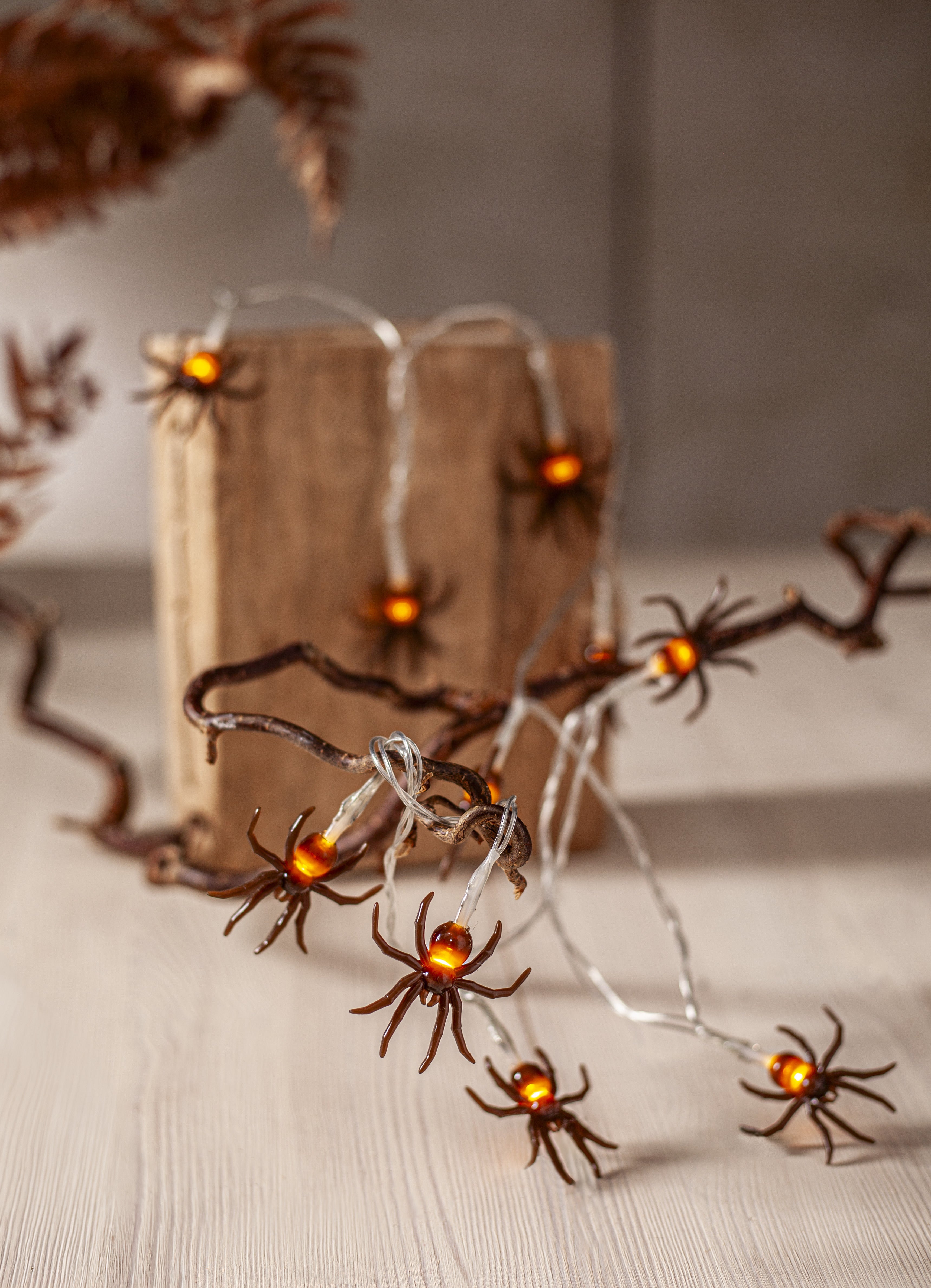 String lights with spiders - Halloween - 135 cm - 3