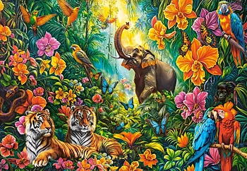 Blooming Jungle, 1000 Bitar Castorland