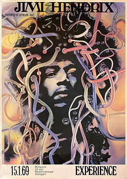 HENDRIX, JIMI – GÜNTHER KIESER (100 x 140 cm)