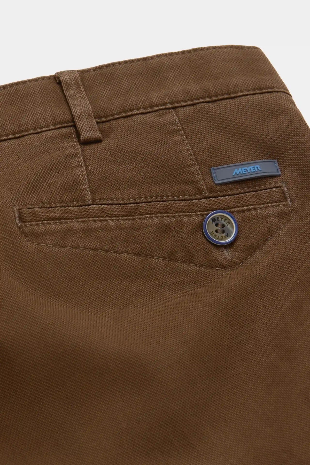 Brun (caramel) jeanshybrid med Mikro structure, modern passform och Super-Stretch (Meyer / Dublin) - 6
