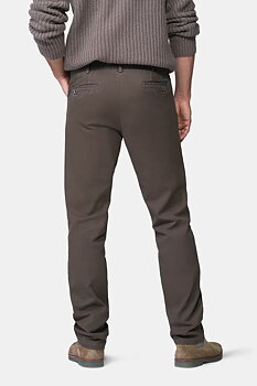 Brun (mud) jeanshybrid med Mikro structure, modern passform och Super-Stretch (Meyer / Dublin)