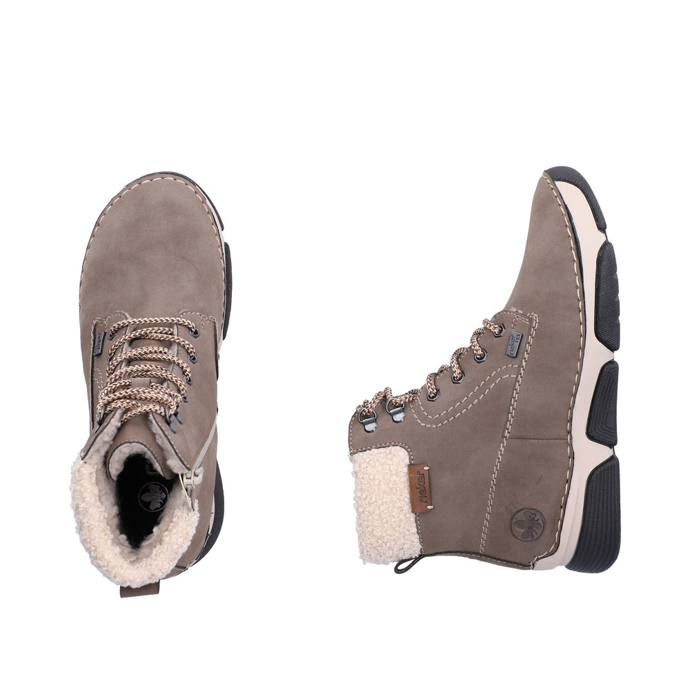 Rieker Damboots syntet varmfodrad Grå/Brun - 9