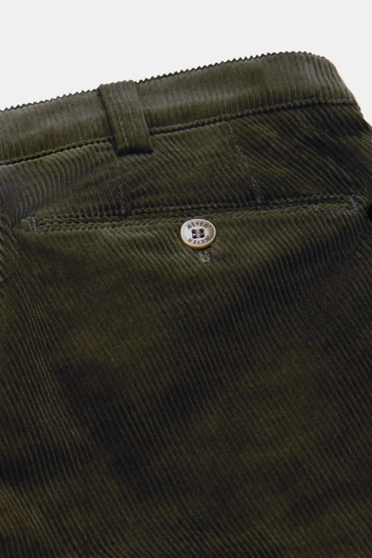 Gröna (dark green) chinos i exklusiv bredspårig manchester (Cord) och modern passform (Meyer / Bonn) - 6