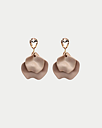BOW19 Leaf Earrings Cz Nougat