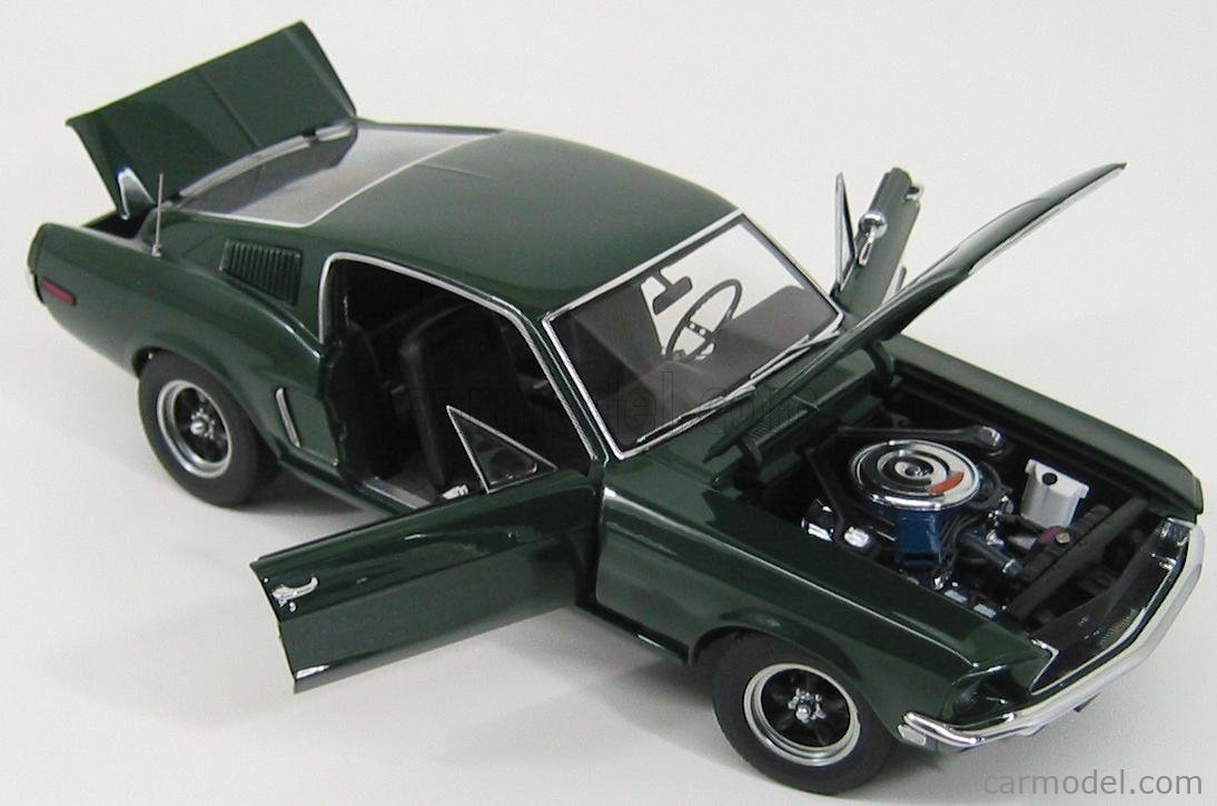 1/18 AUTOART - FORD  MUSTANG GT390 - BULLITT - STEVE McQUEEN - 1968 - 2