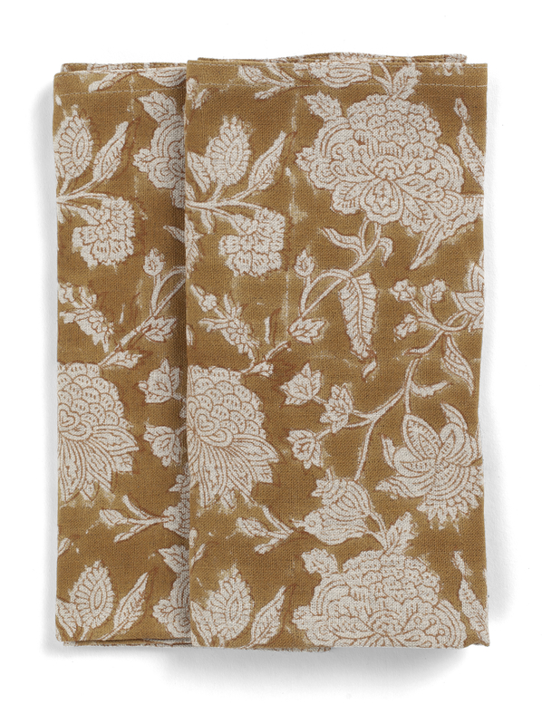 Linneservetter - INDIAN ROSE Ochre - Chamois - 2-pack