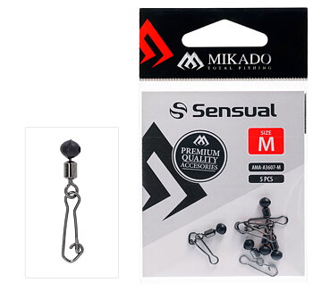 Mikado Glidpärla med hake - 5pcs