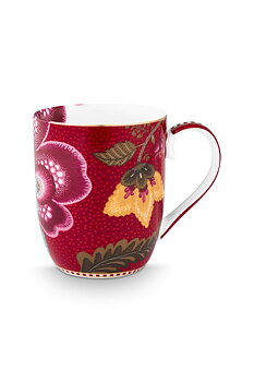 Pip Studio Mugg Blooming Tales Fantasy Red Large