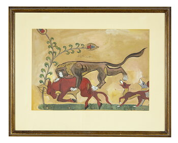 The lion is killing the ox Chanzabeth (Efter)