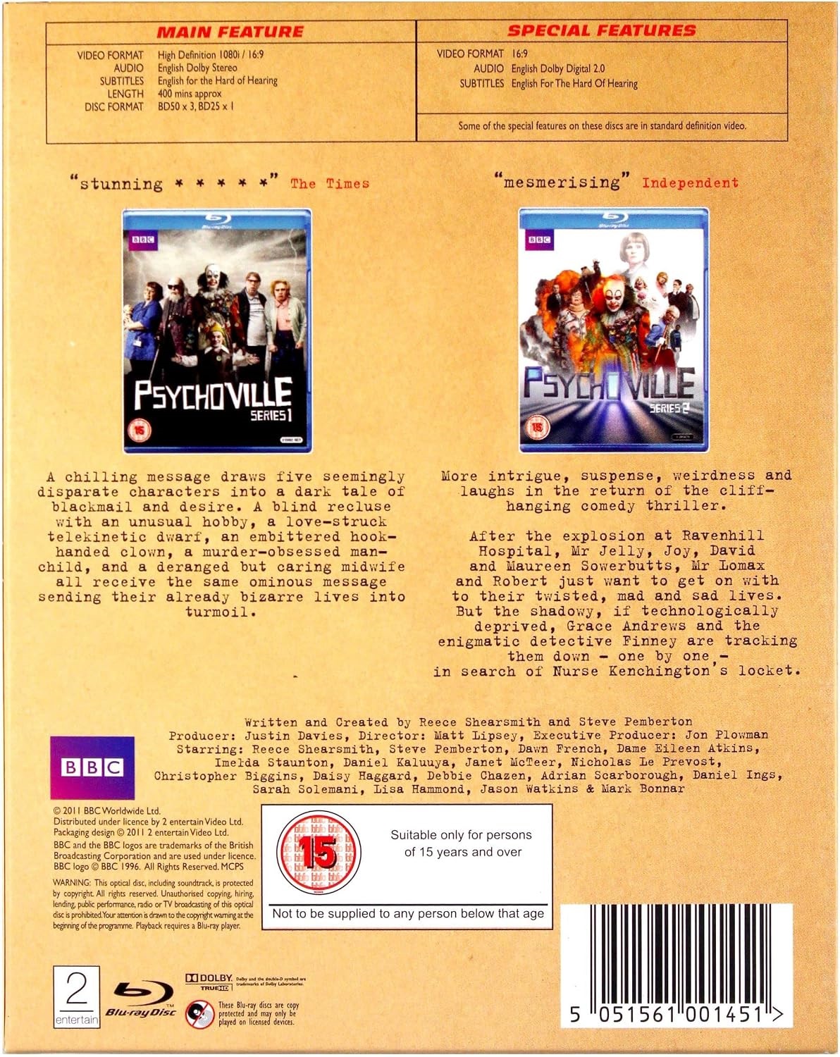 Psychoville - Series 1 + 2 (ej svensk text) (Blu-ray) (Begagnad) - 2