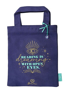 Libri_x : Reading is Dreaming with Open Eyes Pocketväska/tygväska i pocketformat - istället för en handväska! 