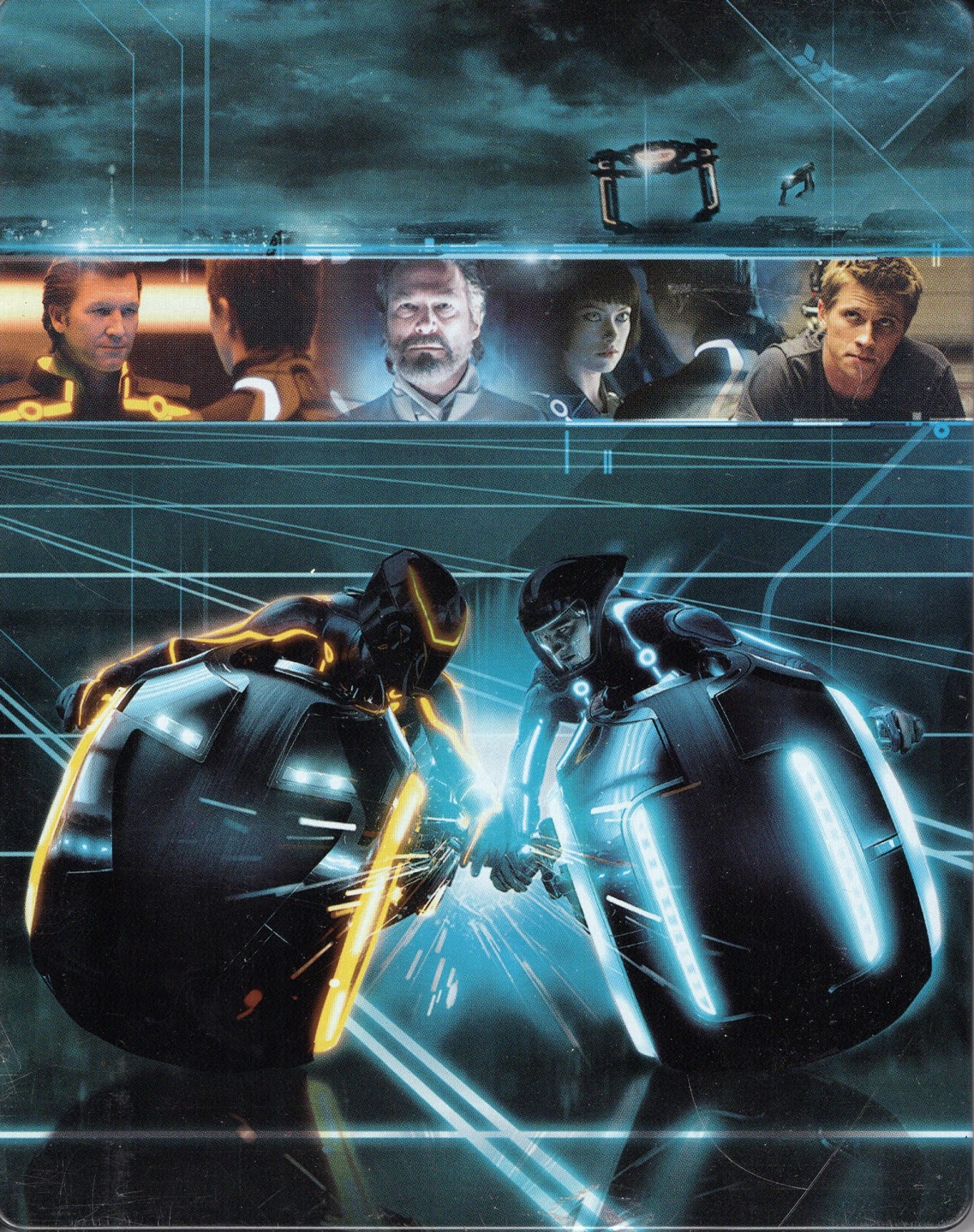 Tron / Tron: Legacy (Limited Edition Steelbook) (Slipback saknas) (Blu-ray) (Begagnad)  - 2