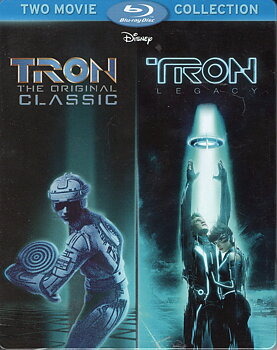 Tron / Tron: Legacy (Limited Edition Steelbook) (Slipback saknas) (Blu-ray) (Begagnad) 