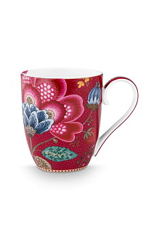 Pip Studio Mugg Blooming Tales Fantasy Red XL
