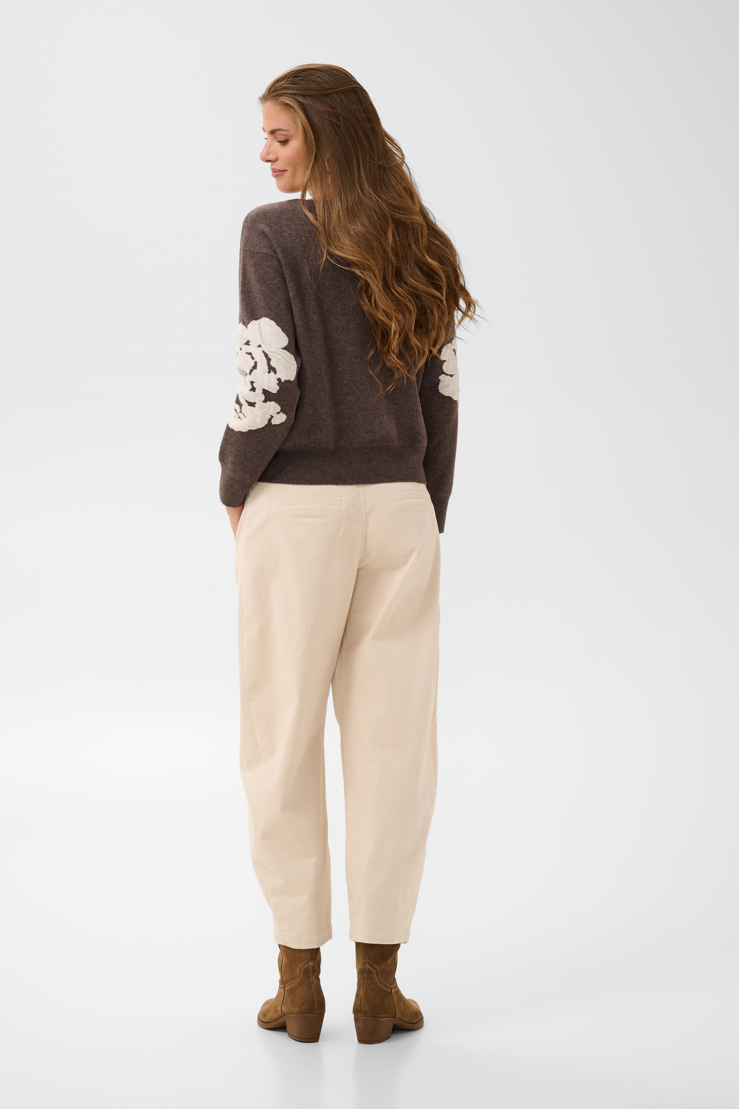 Cream Alley Knit Pullover Java Melange - 4